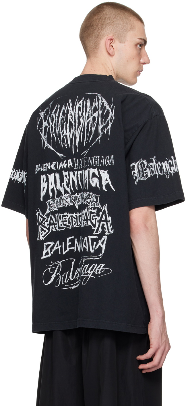 Balenciaga Black DIY Metal T-Shirt Balenciaga