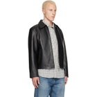 Sunflower Black Short Leather Jacket