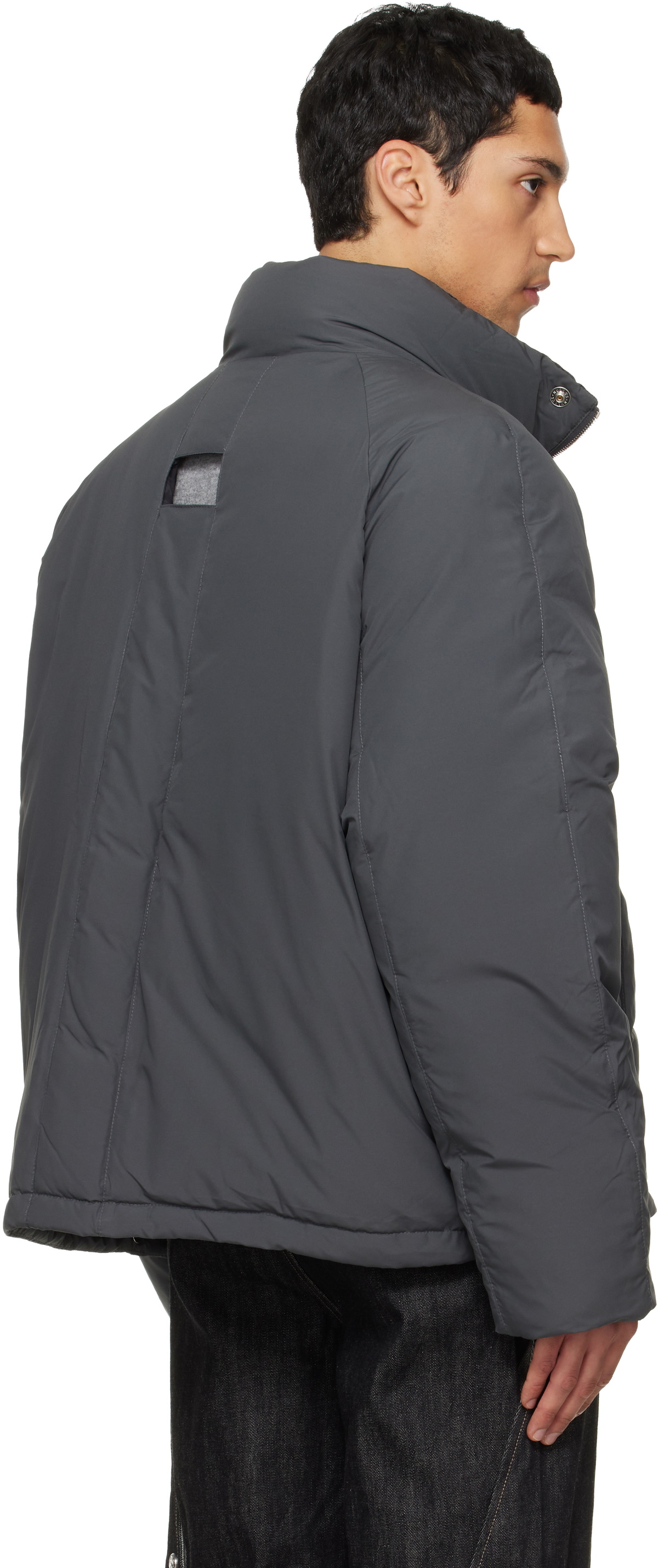 NULLUS Gray 8 Pocket Down Jacket NULLUS