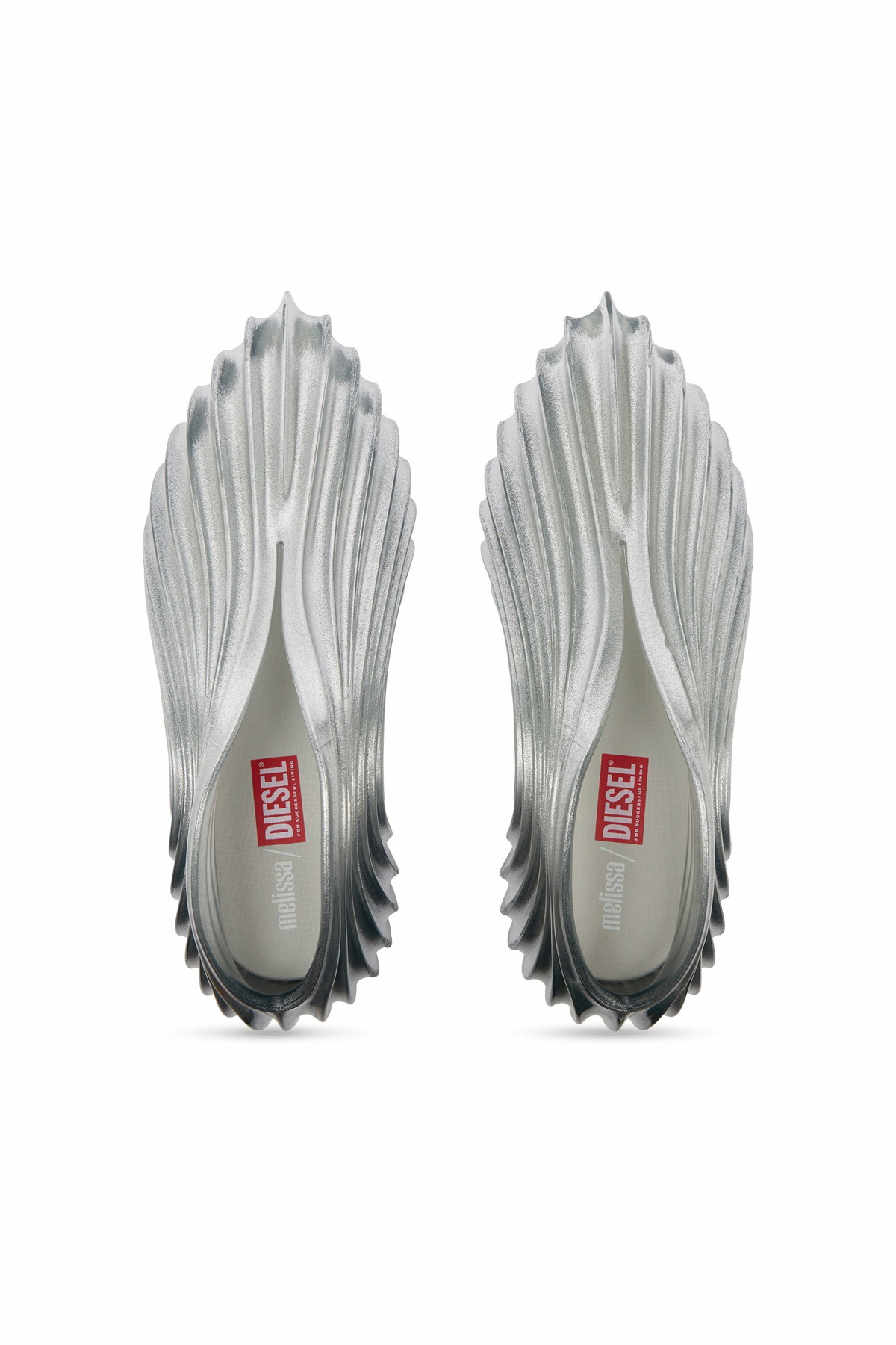 Diesel Slip-on sneaker in Melflex - Sneakers - Unisex - Silver