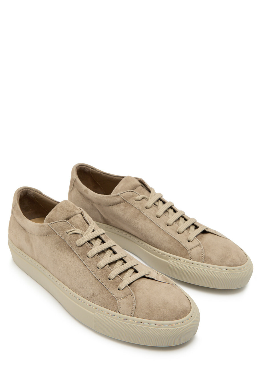 Common Projects Achilles Premium Suede Sneakers Taupe