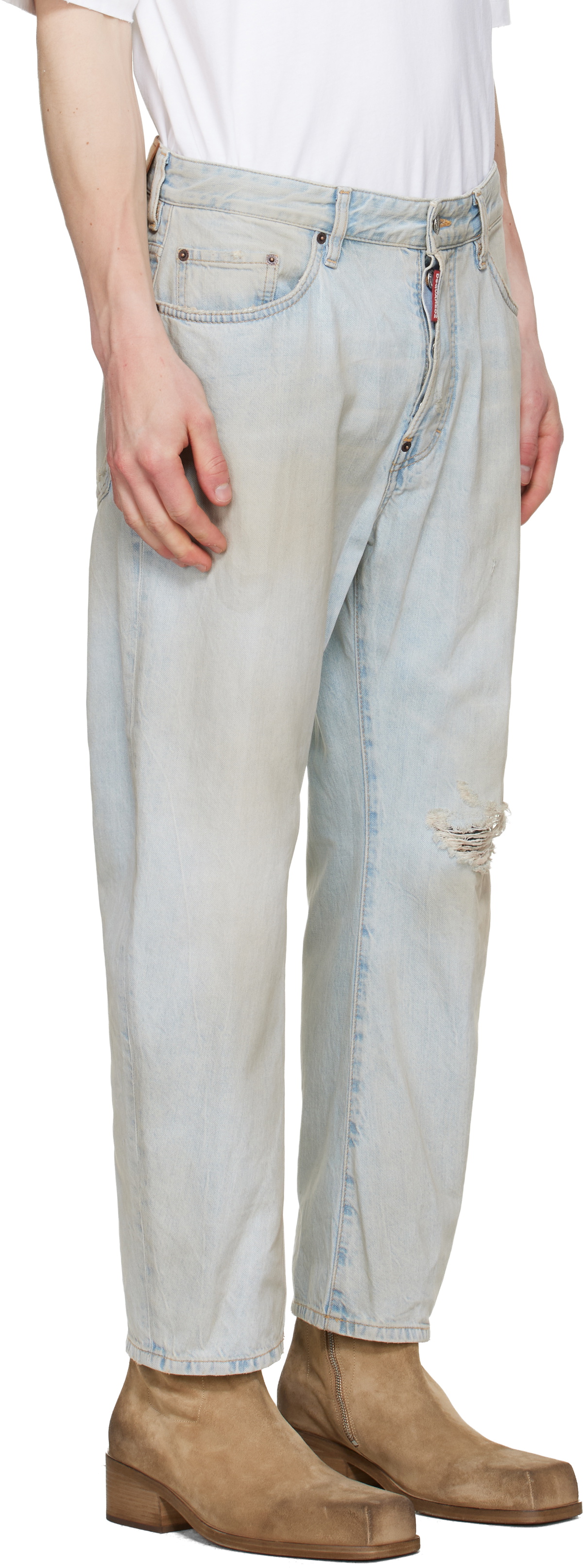 Dsquared2 Blue Light L.A. Wash Bro Jeans