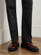 VINNY's - Officer Polished-Leather Derby Shoes - Burgundy