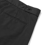 The Row - Black Walker Cotton and Cashmere-Blend Drill Trousers - Black