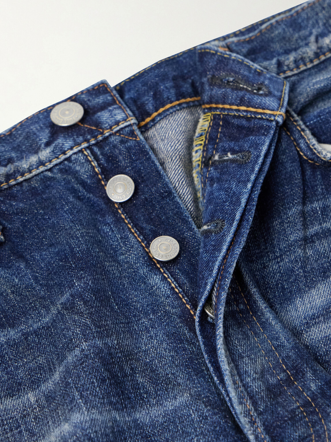 FULLCOUNT - More Than Just Fear 0105W-1353 Straight-Leg Jeans - Blue