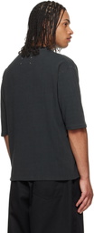 Maison Margiela Gray Distressed Cotton Terry T-shirt