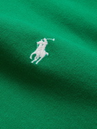 POLO RALPH LAUREN - Slim-Fit Contrast-Tipped Cotton-Piqué Polo Shirt - Green