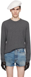 Maison Margiela Gray Crewneck Sweater