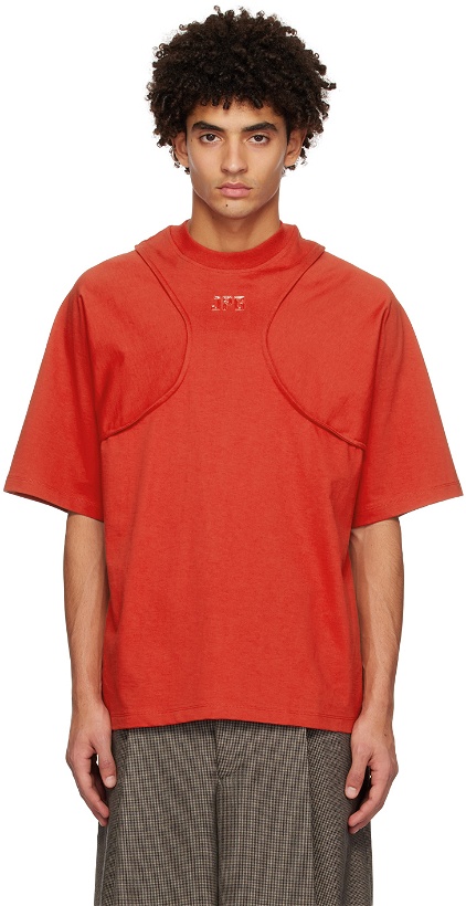 Photo: Jean Paul Gaultier Red Cyber Armhole T-Shirt