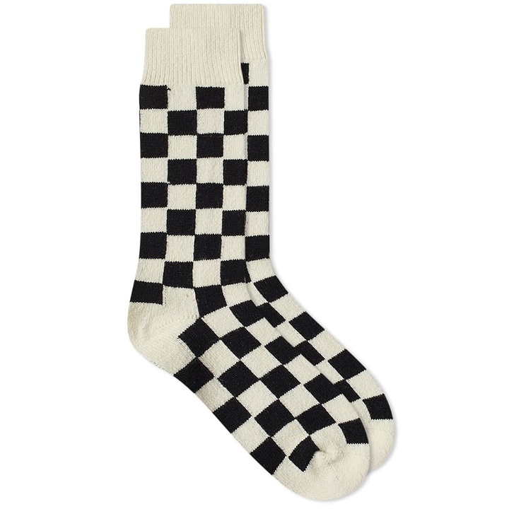 Photo: RoToTo Recycled Wool Checkerboard Crew Sock