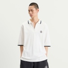 END. Piquet Polo in Off White/Ciner Black
