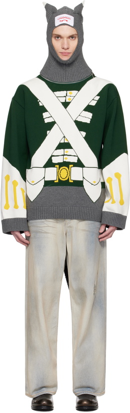 Photo: Charles Jeffrey LOVERBOY Green Animal Boo Hoodie