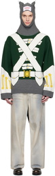 Charles Jeffrey LOVERBOY Green Animal Boo Hoodie