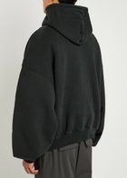 Willy Chavarria Hooded Cotton Sweatshirt Black