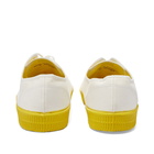 Novesta Star Master Colour Sole Sneakers in White/Yellow