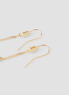 Reverse Mode Signature Earrings in Gold