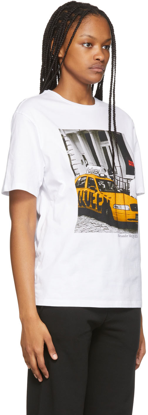 ★Urbandtype.★ McQueen graphic t-shirt dirty white UBEUTS01 Buy Alexander McQueen Obscured Skull T-Shirt 'White/Red