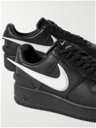 Nike - AMBUSH Air Force 1 Rubber-Trimmed Leather Sneakers - Black