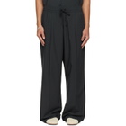 Fear of God ESSENTIALS Black Pleat Front Drawstring Trousers