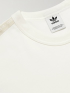 adidas Originals - R.Y.V. Logo Webbing-Trimmed Cotton-Jersey T-Shirt - Neutrals