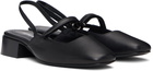 Nicole Saldaña Black Poppy Ballerina Flats
