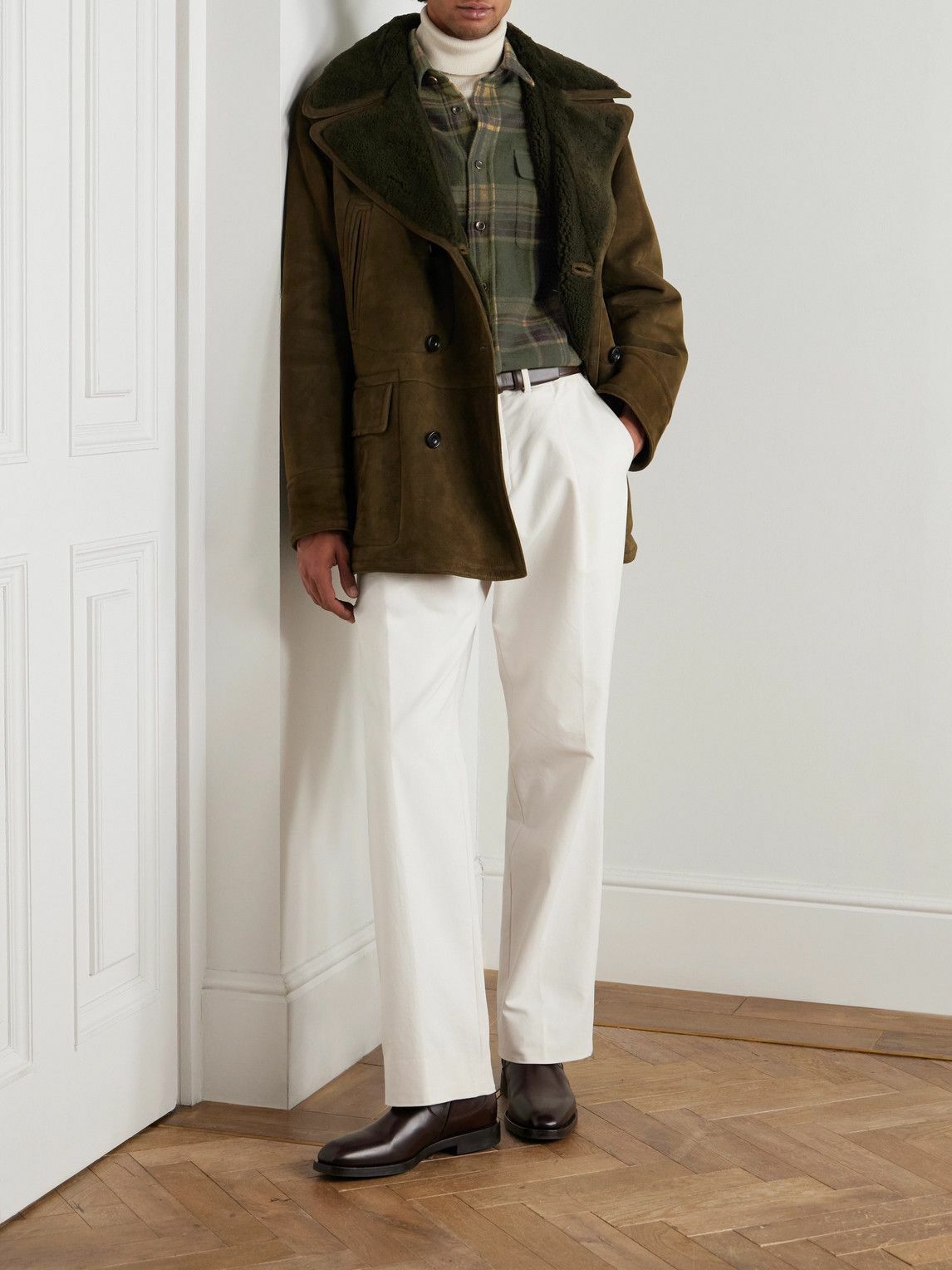 Ralph Lauren Purple label - Cooper Checked Cashmere-Flannel Shirt