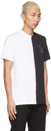 Raf Simons Black & White Fred Perry Edition Split T-Shirt