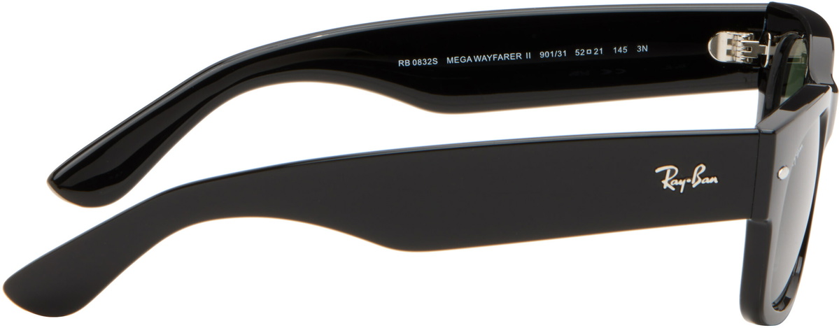 Ray-Ban Black Mega Wayfarer II Sunglasses