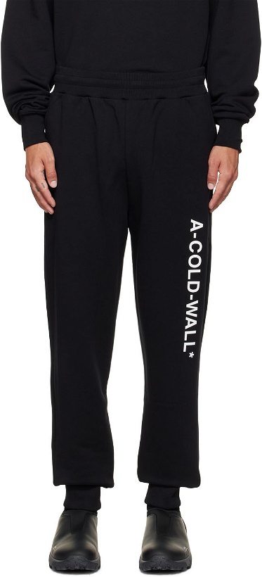 Photo: A-COLD-WALL* Black Embroidered Lounge Pants