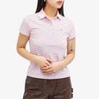 Saks Potts Women's Venus Polo Shirt in Berry Stripe