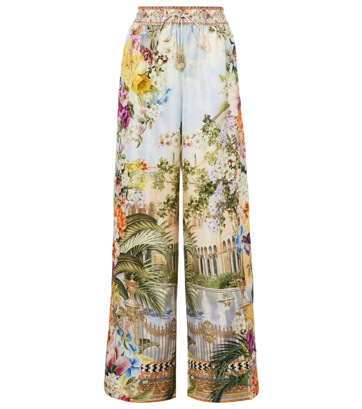Photo: Camilla Printed silk wide-leg pants