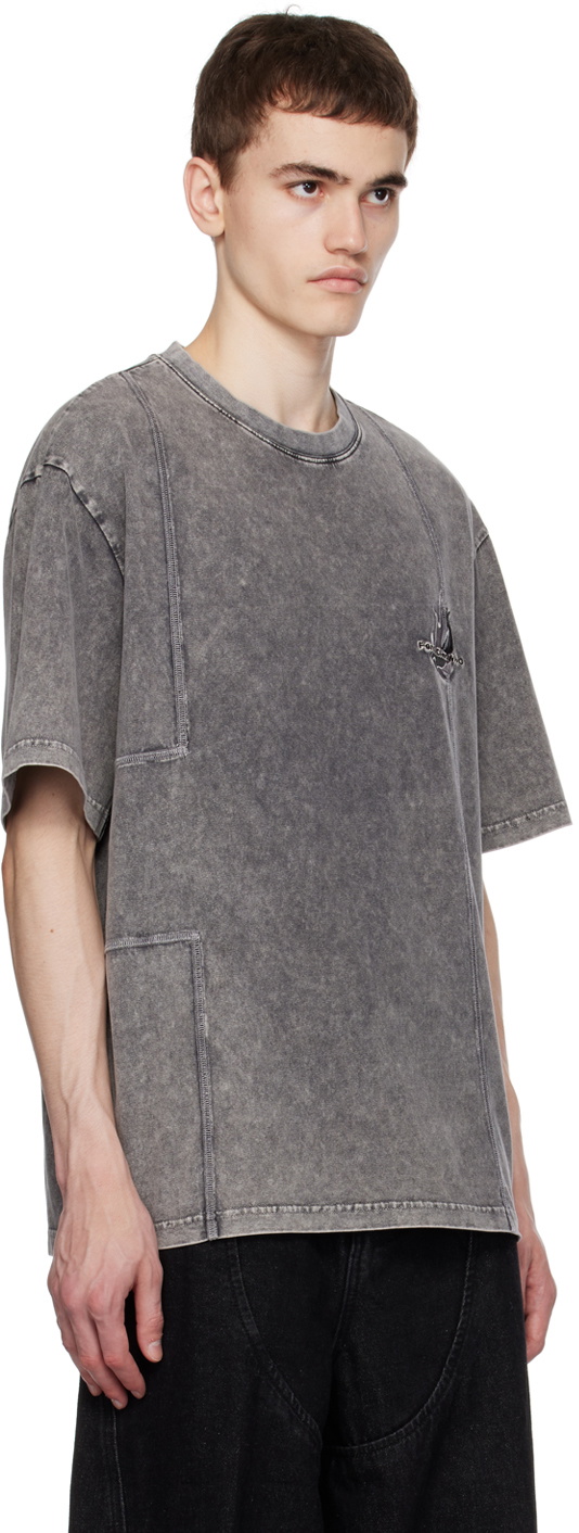 Feng Chen Wang Gray Faded T-Shirt Feng Chen Wang