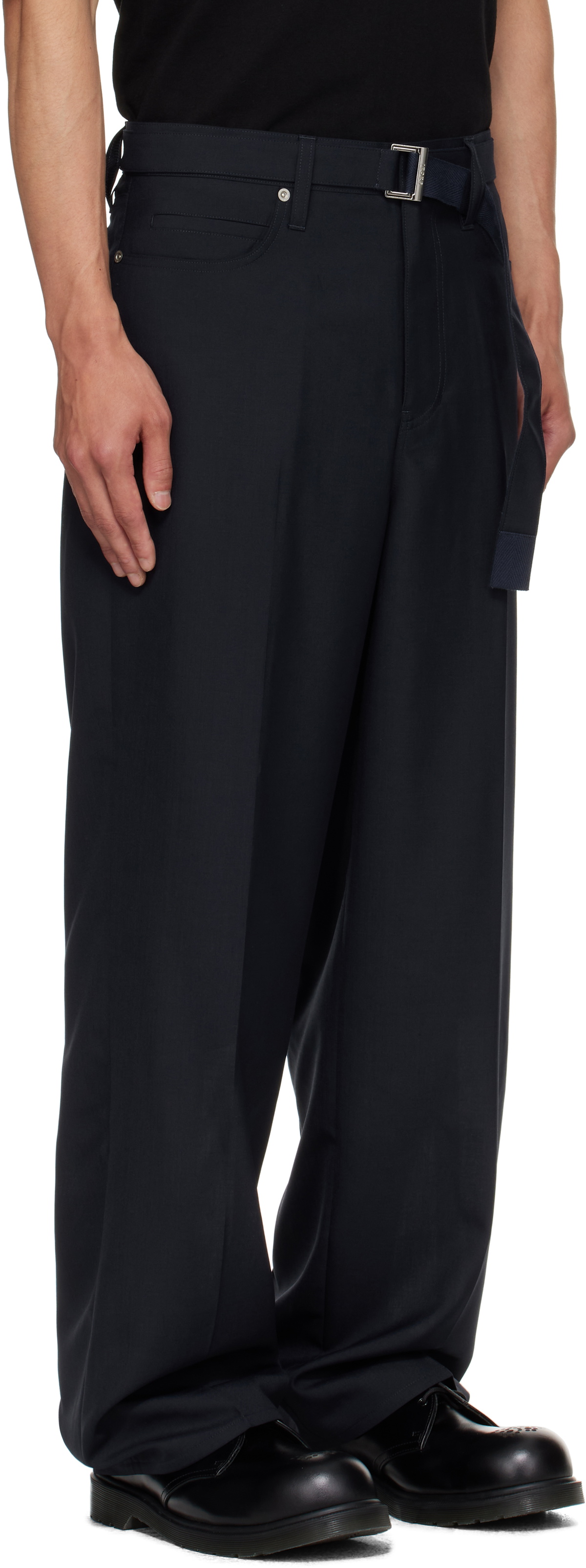 sacai Navy Suiting Trousers Sacai