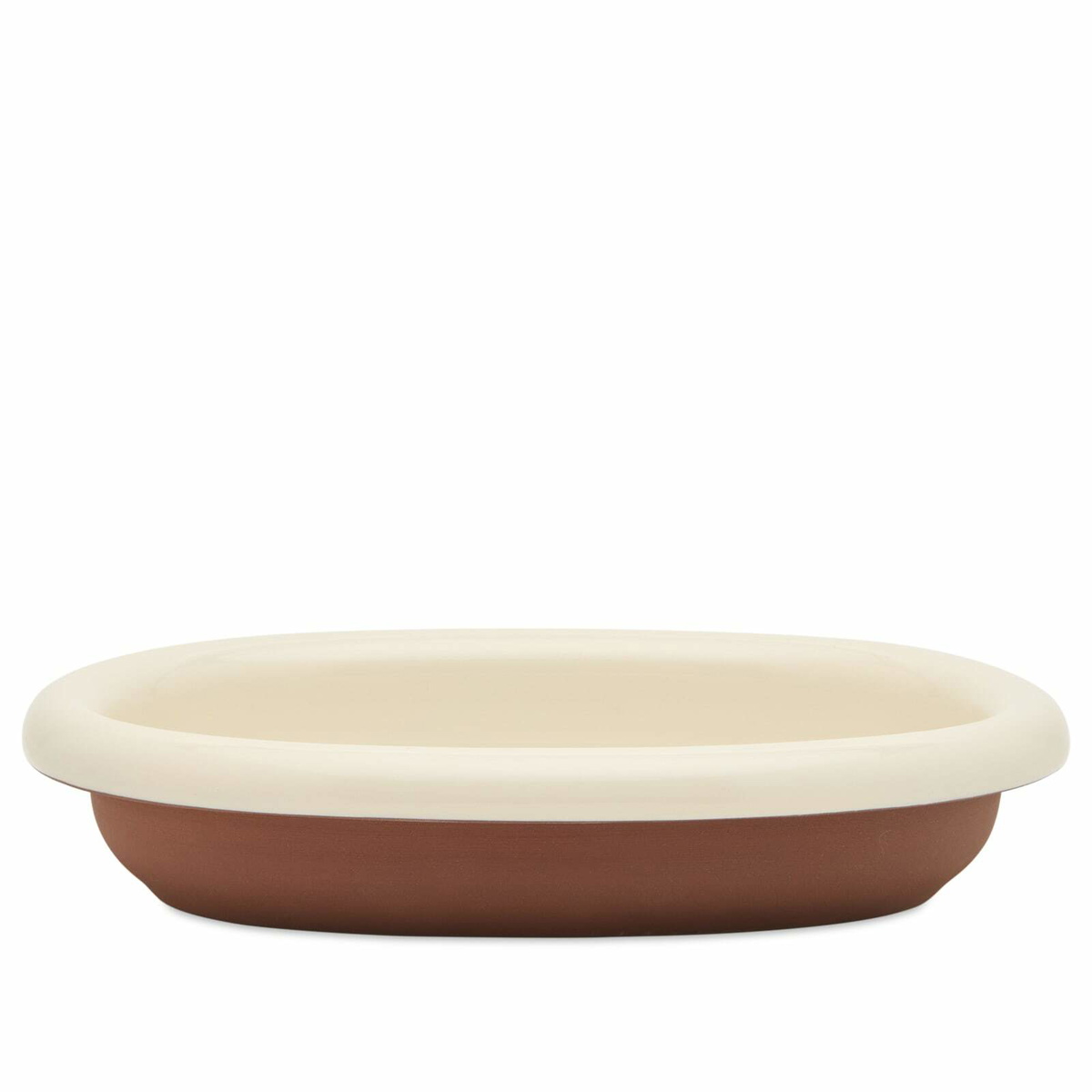HAY Barro Oval Dish - Small in Off-White 