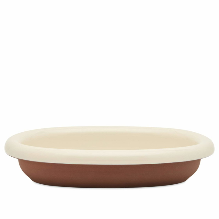 Photo: HAY Barro Oval Dish - Small in Off-White 