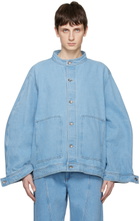 Henrik Vibskov Blue Faded Denim Jacket