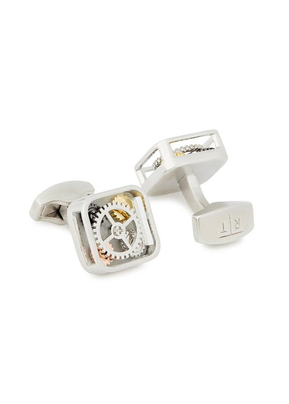 Photo: Tateossian Dials Gear-effect Cufflinks - Silver