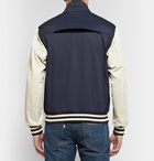 Incotex - nanamica Colour-Block Twill Bomber Jacket - Storm blue