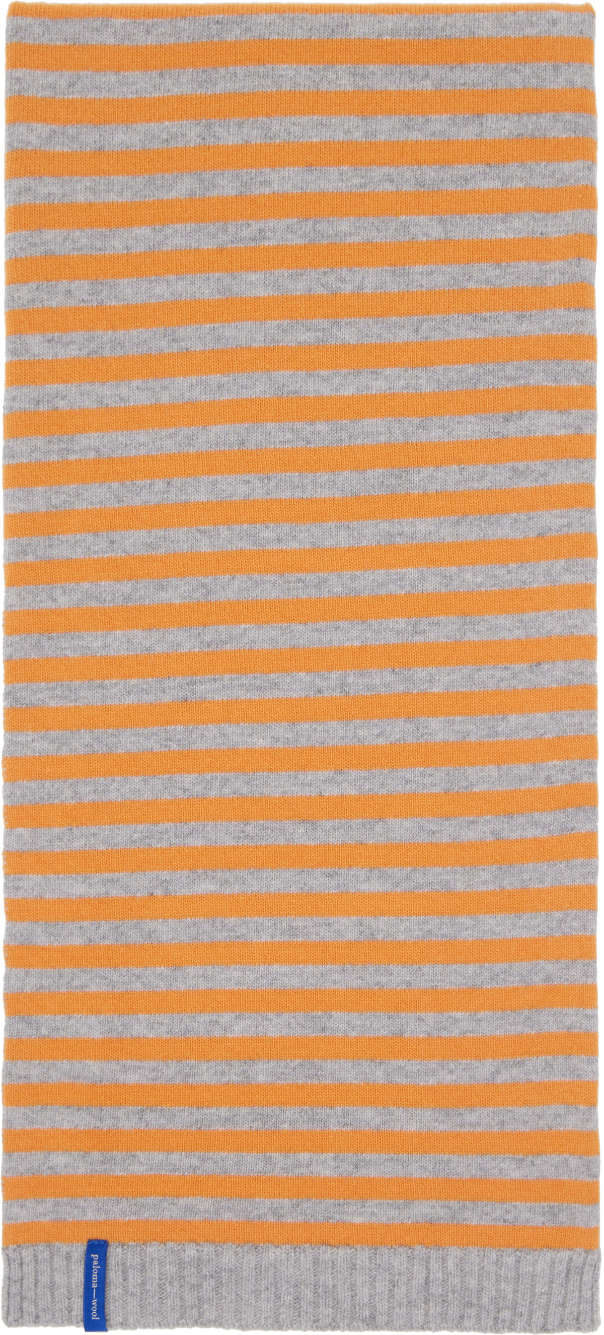 Paloma Wool Gray & Orange Bela Scarf