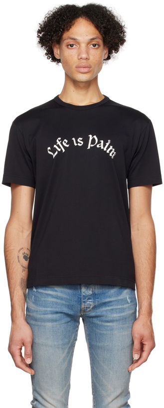 Photo: Palm Angels Black 'Life Is Palm' T-Shirt