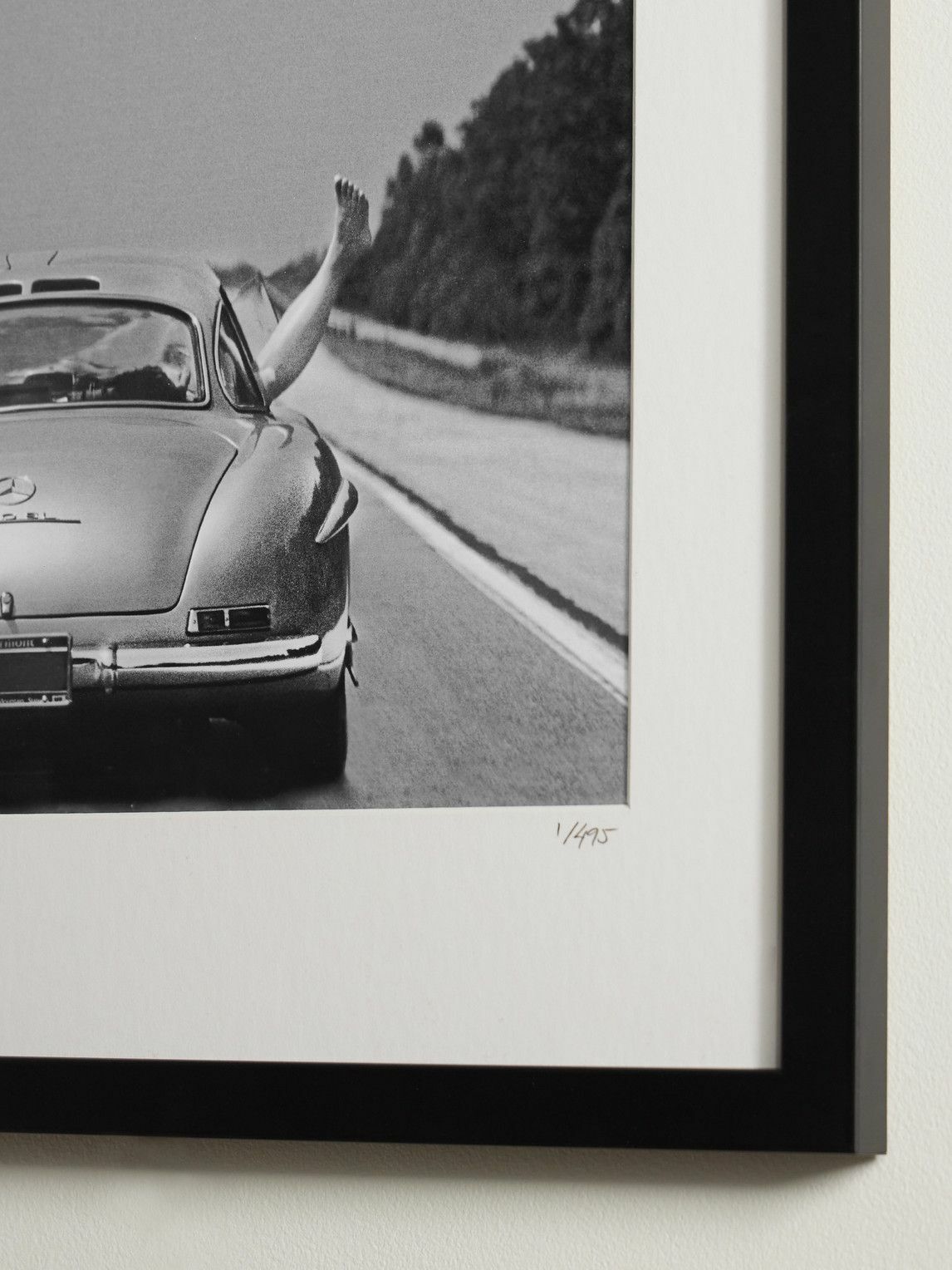 Sonic Editions - Framed 1986 Gullwing Mercedes Print, 16" x 20"