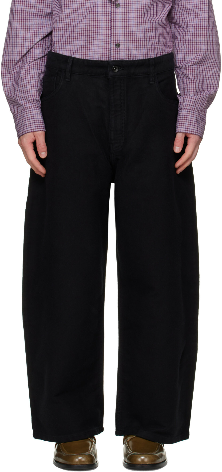Studio Nicholson Black Paolo Trousers