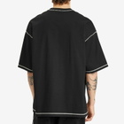 mastermind JAPAN Men's Cross-Stitch T-Shirt in Black