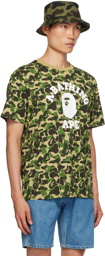 BAPE Green ABC Camo College T-Shirt