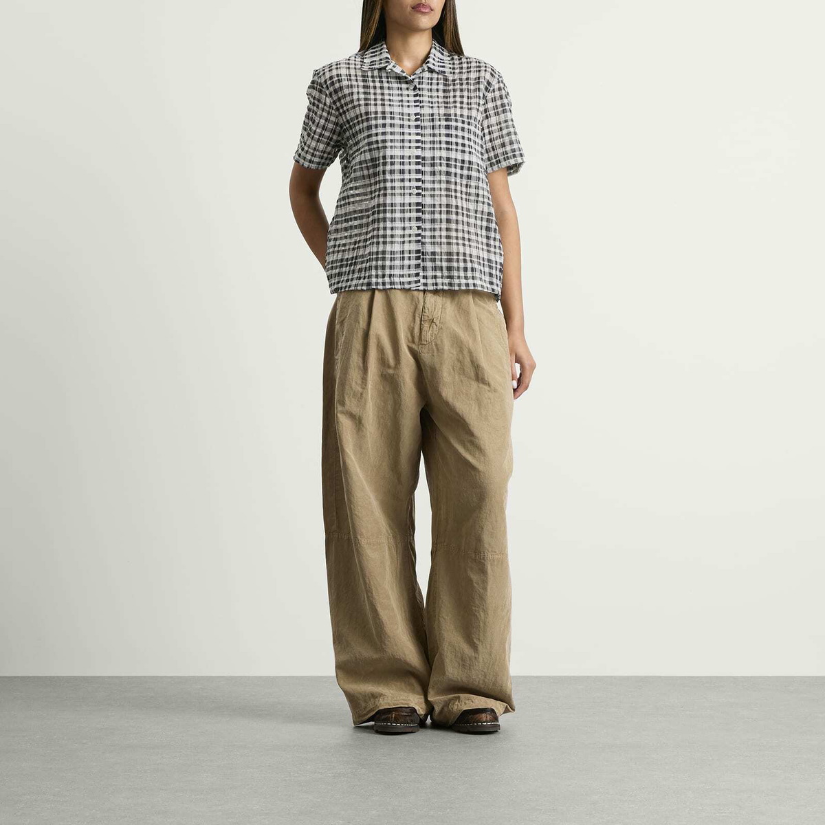 YMC Women's Vegas Shirt in Charcoal