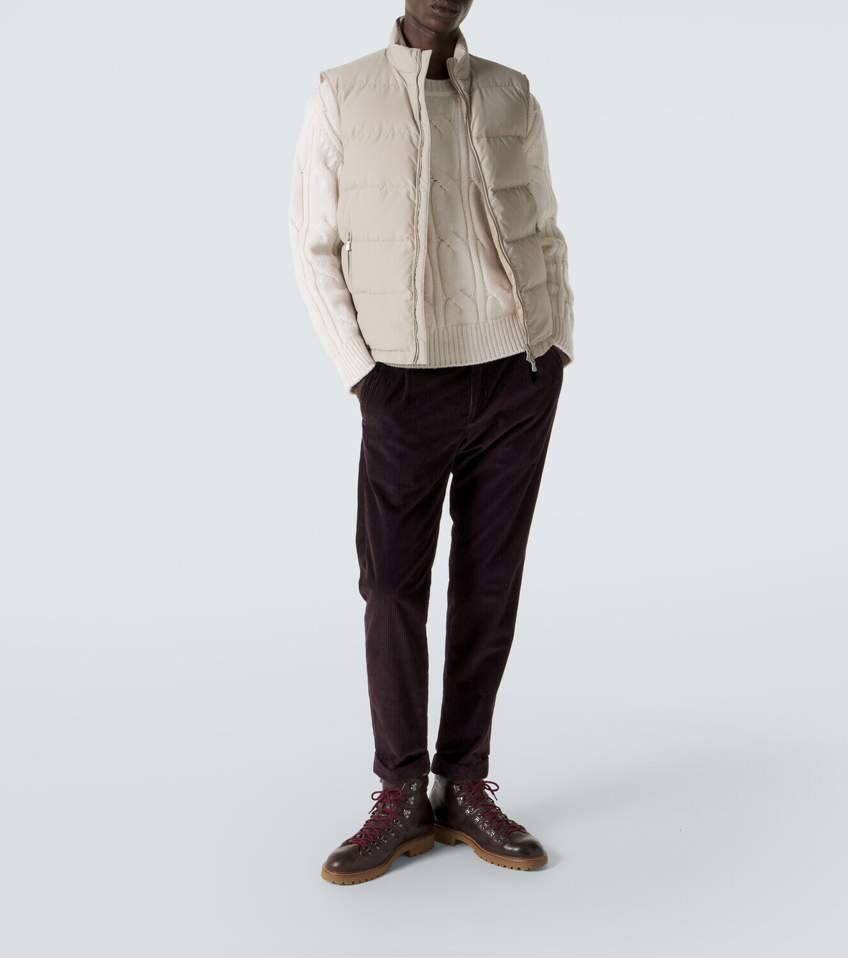 Eleventy Cable-knit wool sweater