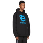 VETEMENTS Black Oversized Ecstasy Hoodie