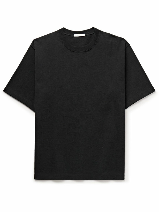 Photo: The Row - Steven Cotton-Jersey T-Shirt - Black