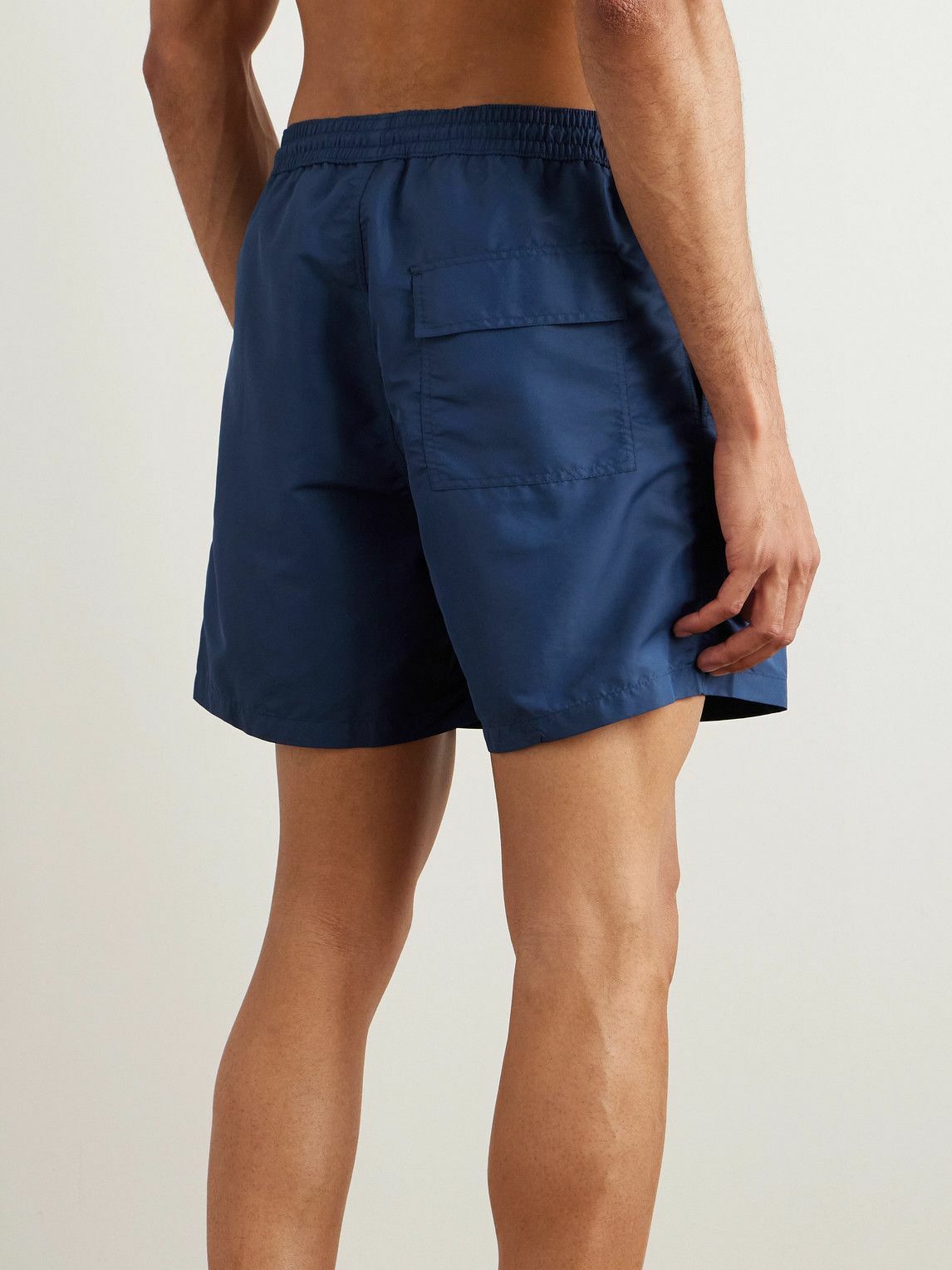 Loro Piana - Bay Straight-Leg Mid-Length Logo-Print Swim