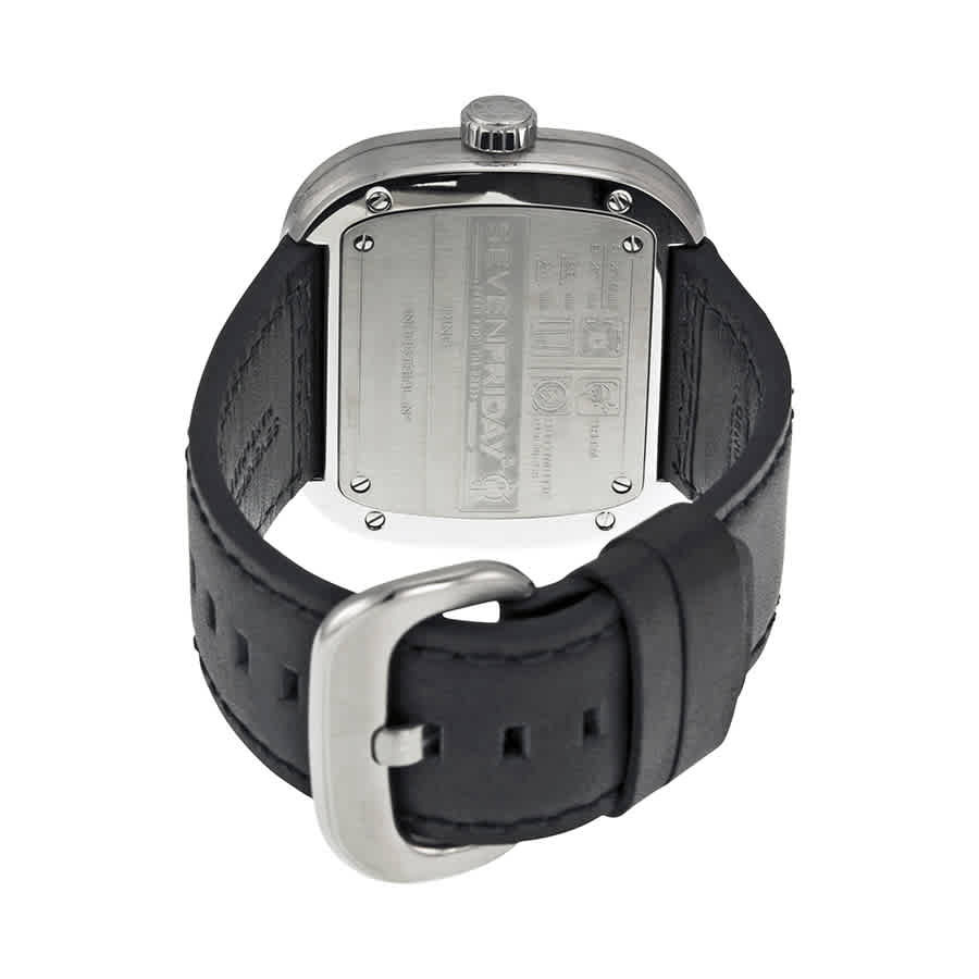 Sevenfriday Industrial Essence Silver and Black Dial Automatic Mens Watch P1-1